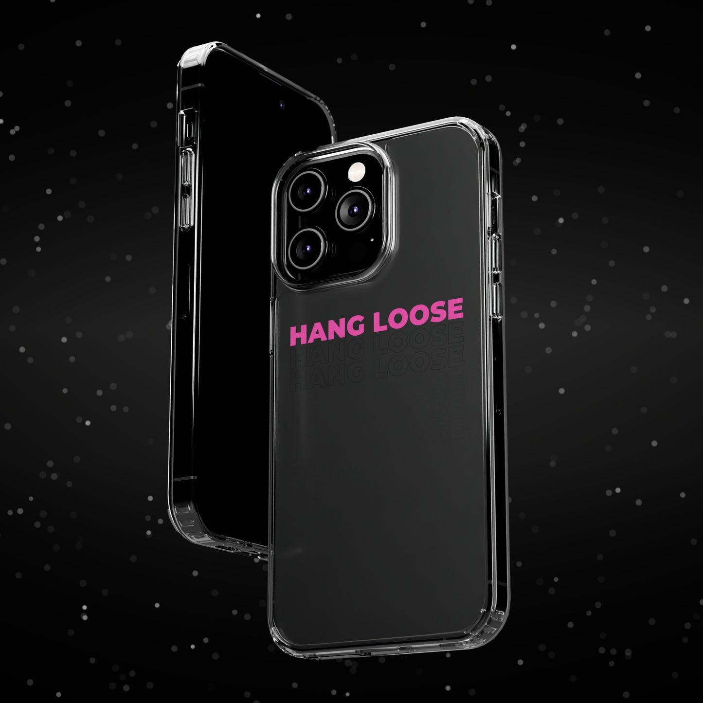 Pink Hang Loose Clear Case