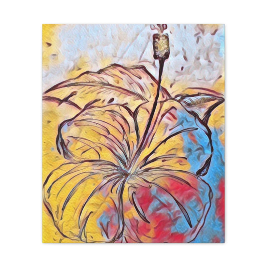 Hibiscus Canvas Painting