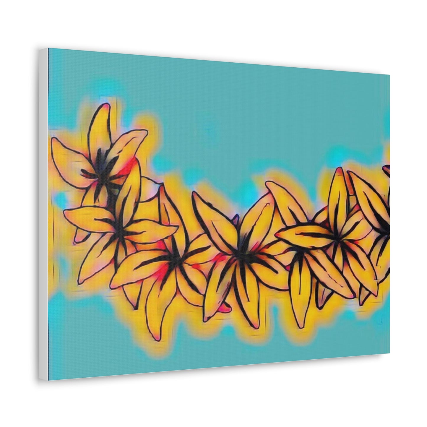 Plumeria Canvas Painting