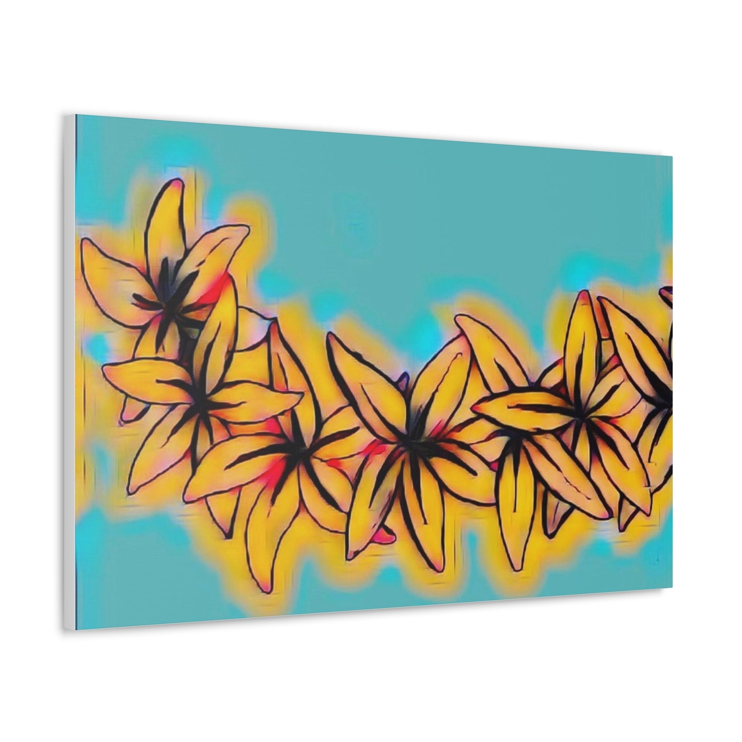 Plumeria Canvas Painting