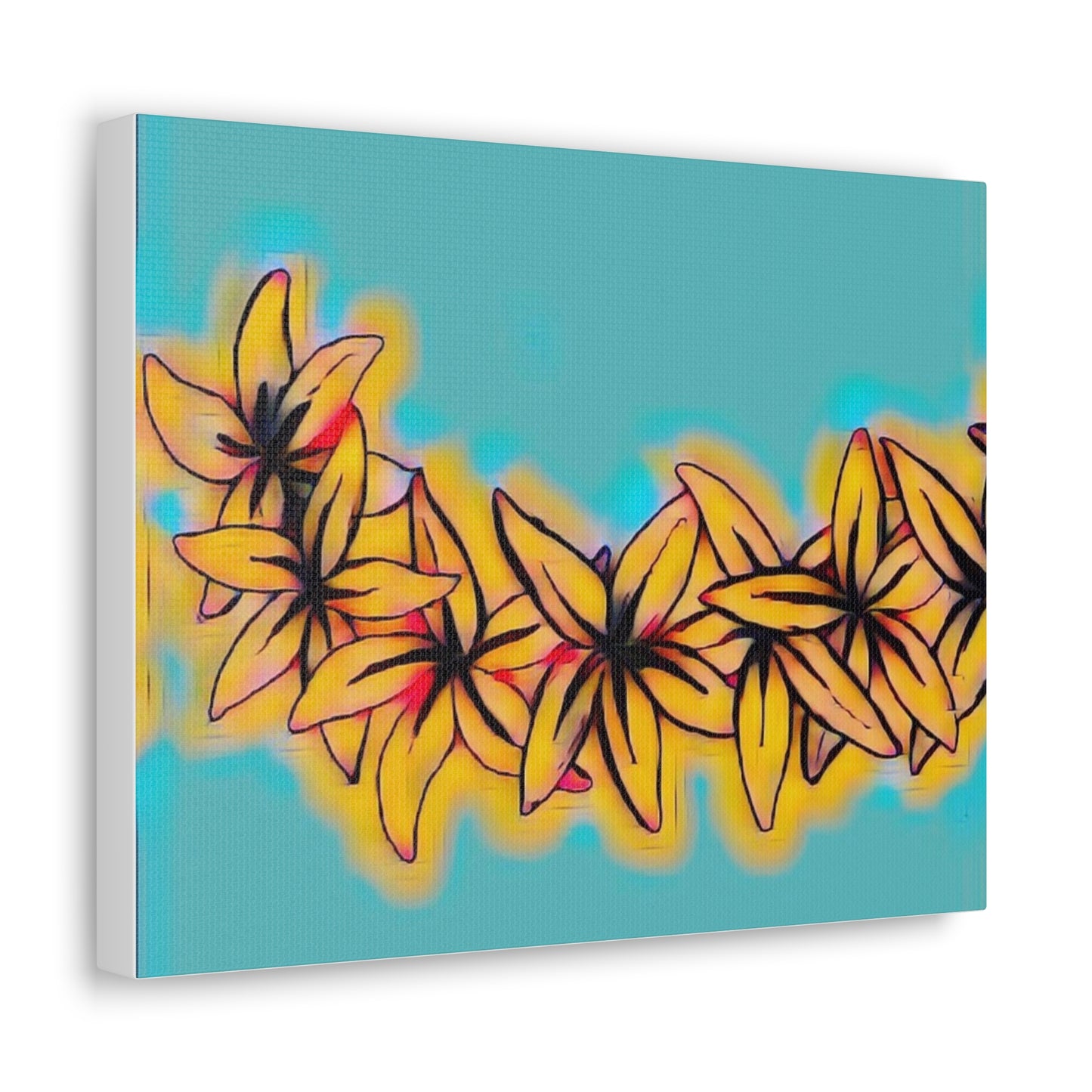 Plumeria Canvas Painting