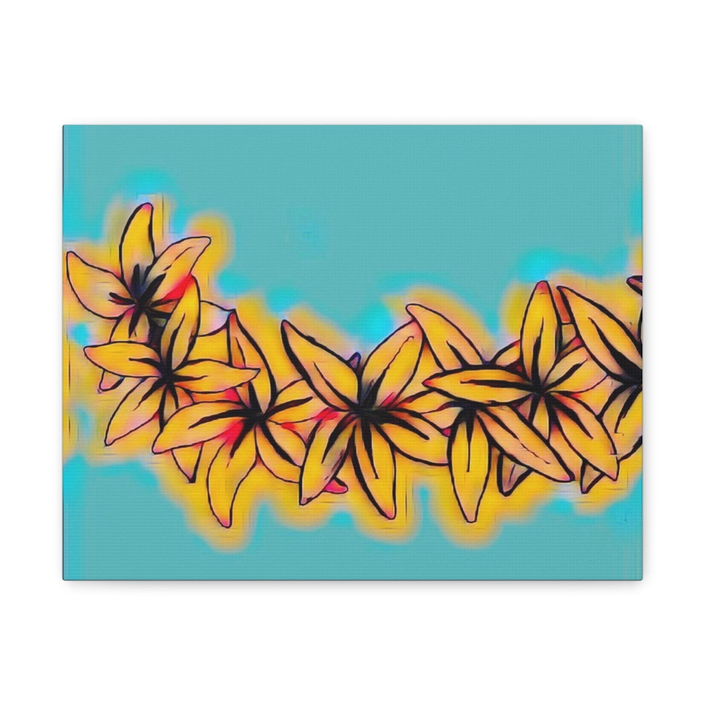 Plumeria Canvas Painting