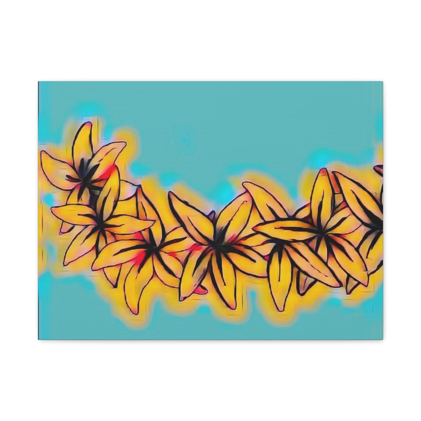 Plumeria Canvas Painting