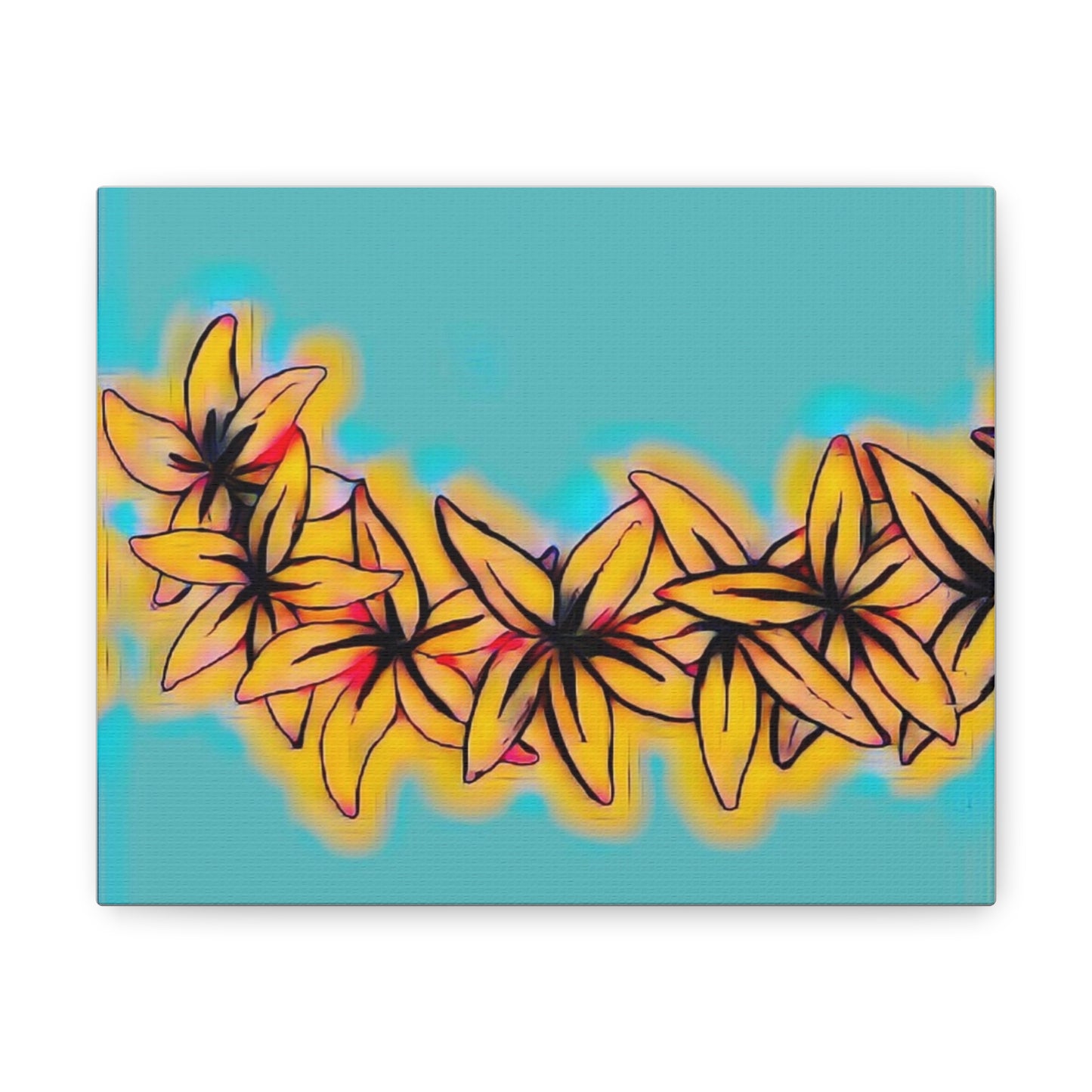 Plumeria Canvas Painting