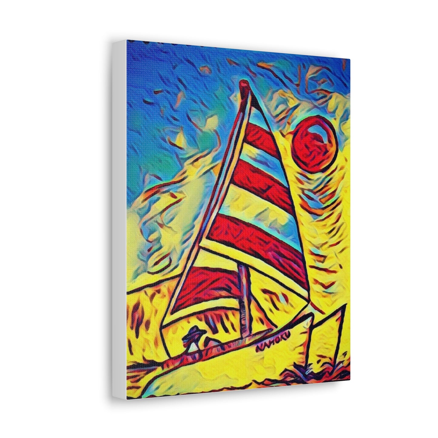 Sail Boat Canvas Painting