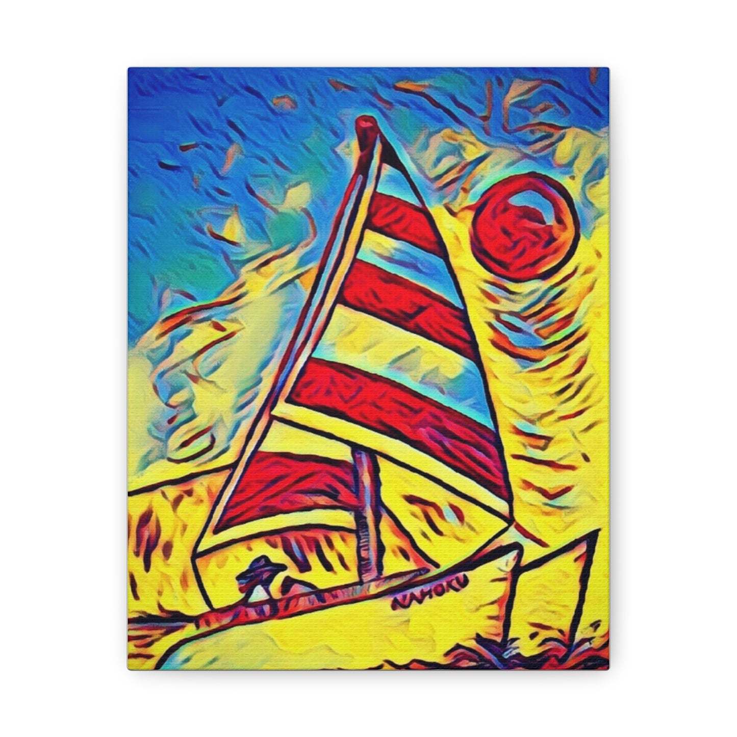 Sail Boat Canvas Painting