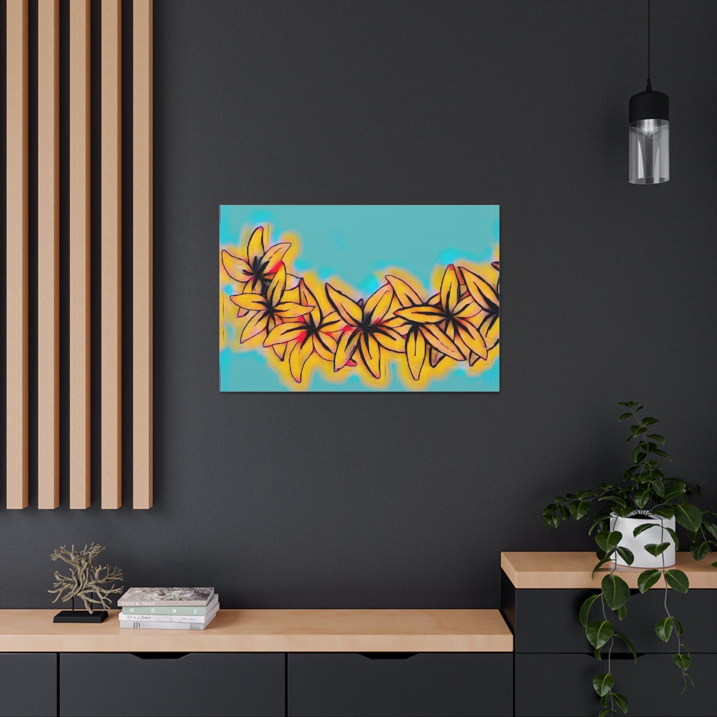 Plumeria Canvas Painting