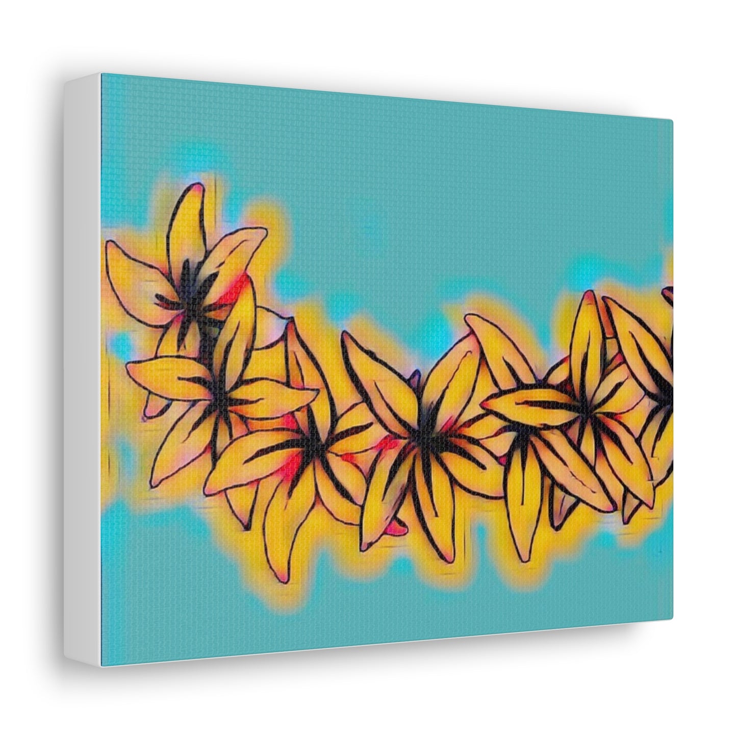 Plumeria Canvas Painting