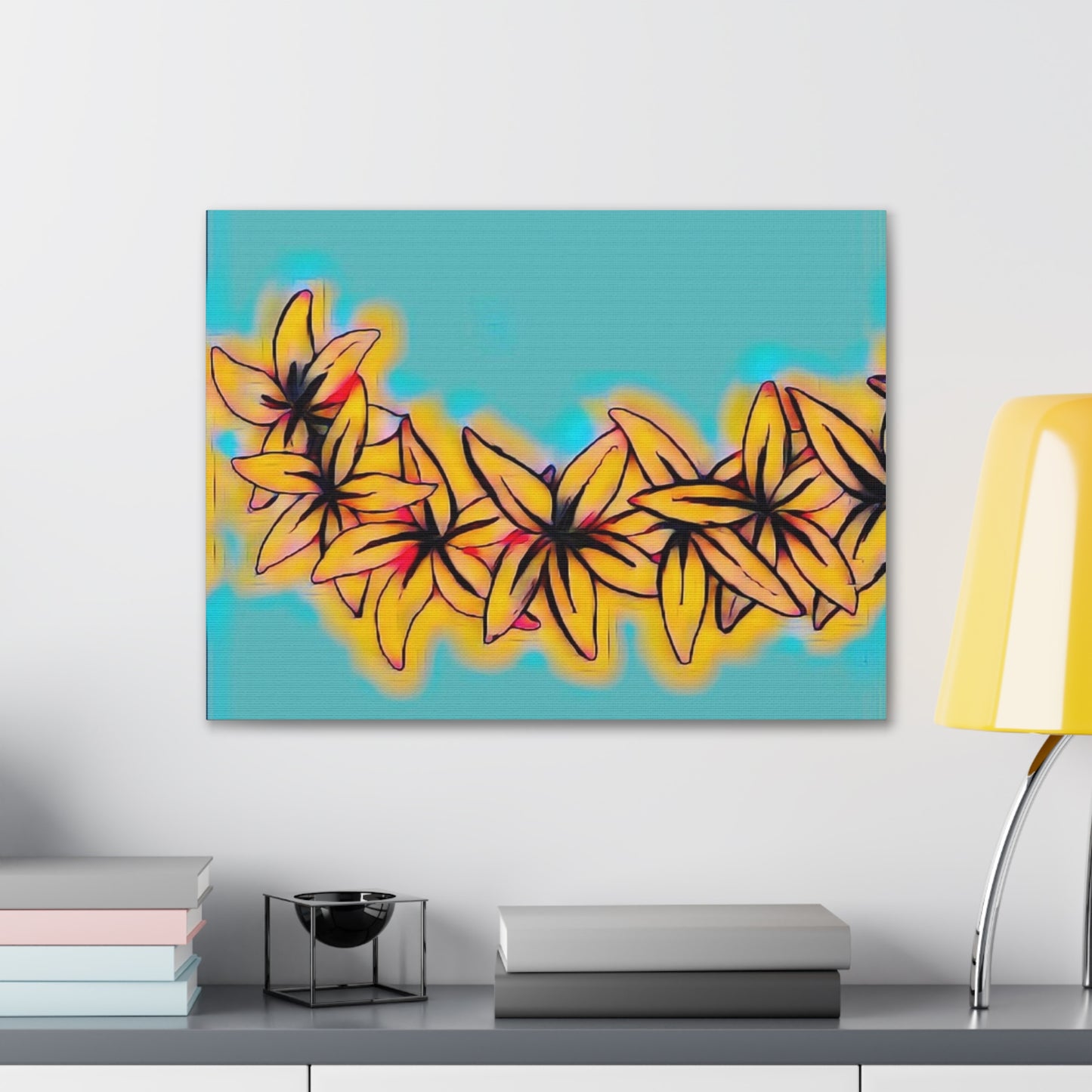 Plumeria Canvas Painting