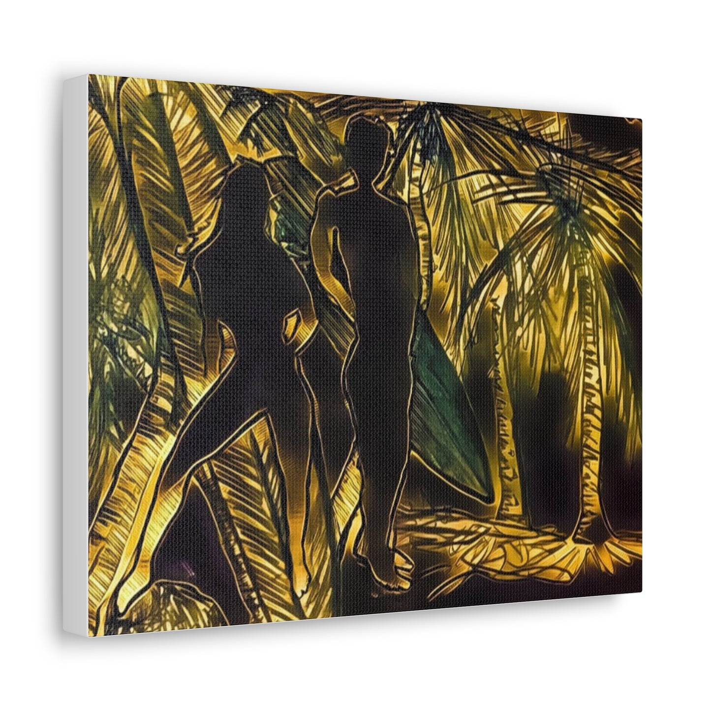 Mystery Couple Canvas Painting