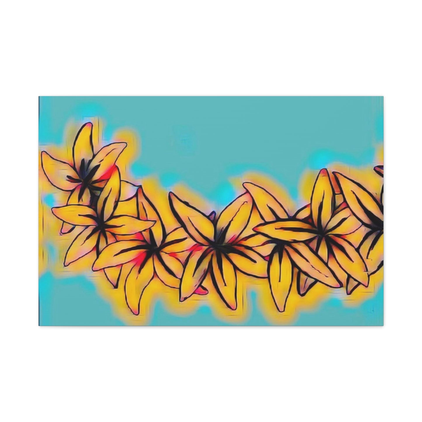 Plumeria Canvas Painting